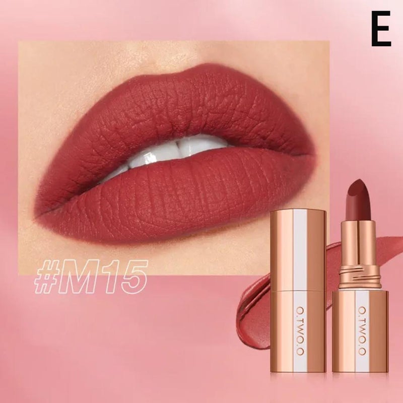 O.TWO.O Soft Nude Lipstick & Lip Balm, Long-Lasting and Waterproof, 8-Color Lipstick